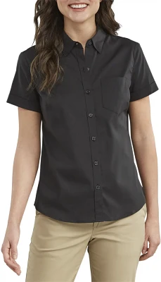 Dickies Women's Short Sleeve Woven Plus Shirt