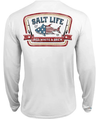 Salt Life Men's Red White and Brew SLX Long Sleeve T-shirt                                                                      