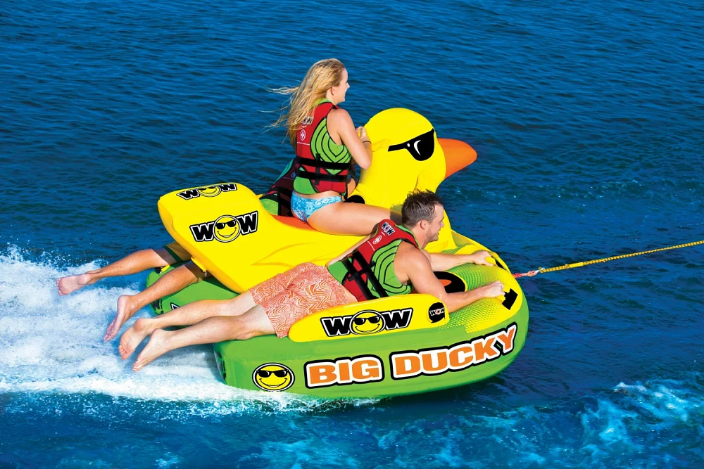 WOW Watersports Big Ducky 3-Person Inflatable Towable Tube                                                                      