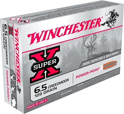 Winchester Super X 6.5mm Creedmoor 129-Grain Centerfire Rifle Ammunition - 20 Rounds                                            