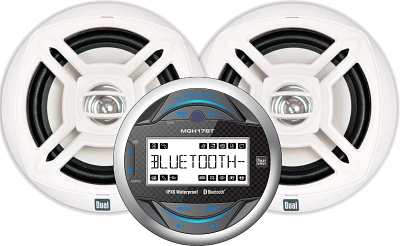 Dual 240W Digital Media Marine Receiver with Two 6.5 in Speakers                                                                