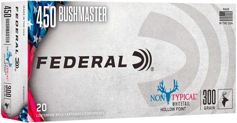 Federal Premium Non-Typical .450 Bushmaster 300-Grain Centerfire Rifle Ammunition - 20 Rounds                                   