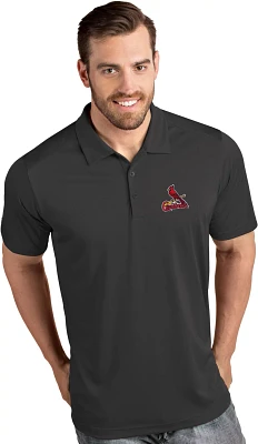 Antigua Men's St. Louis Cardinals Tribute Short Sleeve Polo Shirt