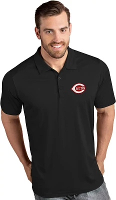 Antigua Men's Cincinnati Reds Tribute Short Sleeve Polo Shirt