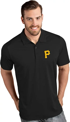 Antigua Men's Pittsburgh Pirates Tribute Short Sleeve Polo Shirt