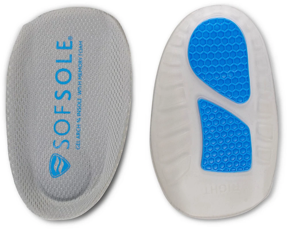 Sof Sole Men's Gel Arch with Memory Foam 3/4 Insole                                                                             