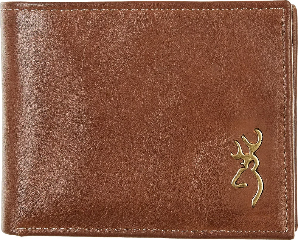 Browning Men's Brass Buck Bi-fold Wallet                                                                                        