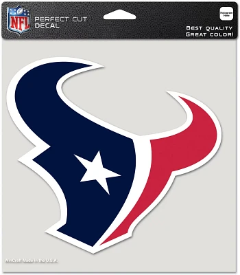 WinCraft Houston Texans 8 in x 8 in Perfect Cut Decal                                                                           