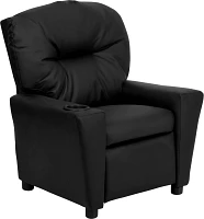 Flash Furniture Contemporary Black LeatherSoft Kids Recliner with Cup Holder                                                    