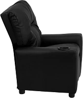 Flash Furniture Contemporary Black LeatherSoft Kids Recliner with Cup Holder                                                    