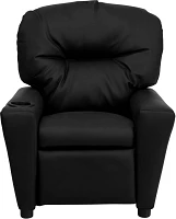 Flash Furniture Contemporary Black LeatherSoft Kids Recliner with Cup Holder                                                    