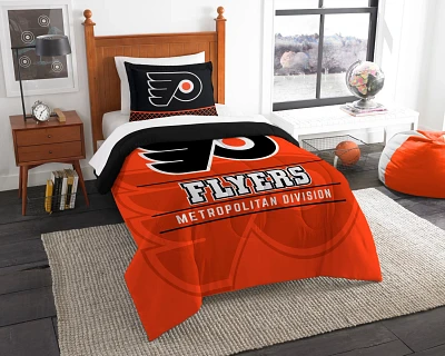 The Northwest Company Philadelphia Flyers 2-Piece Draft Twin Bedding Set                                                        