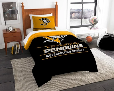 The Northwest Company Pittsburgh Penguins 2-Piece Draft Twin Bedding Set                                                        