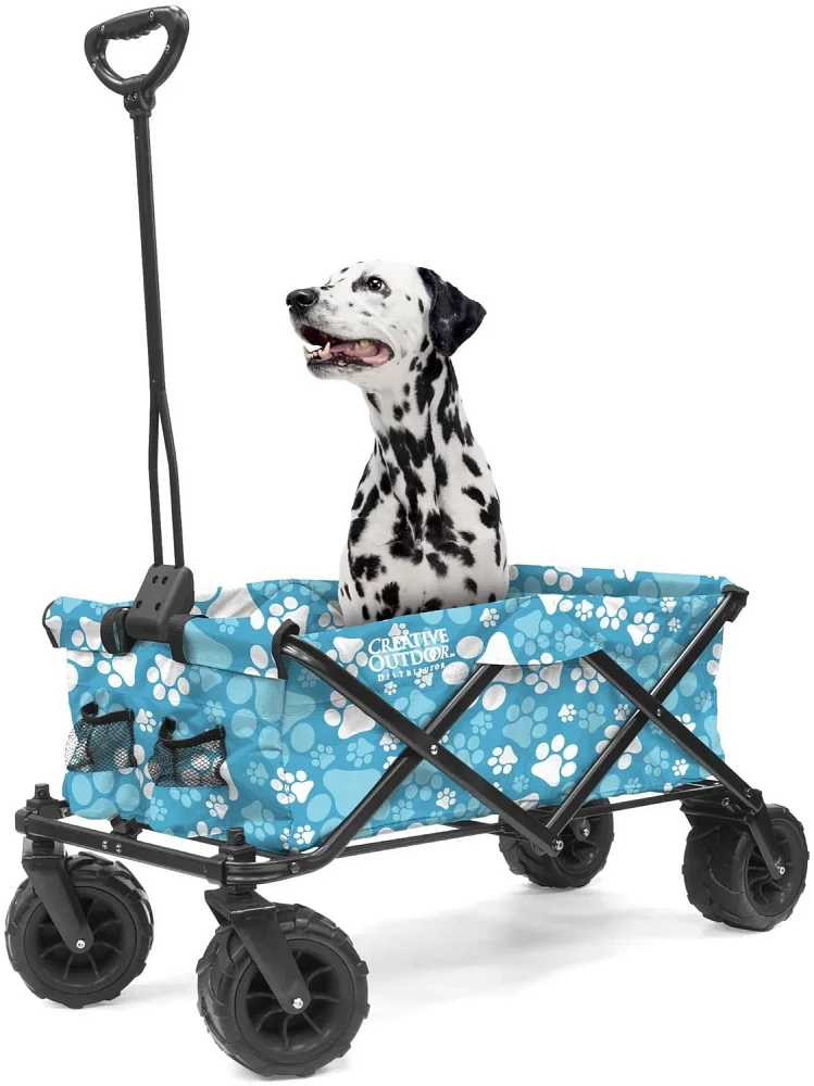 Creative Outdoor Paw Print All-Terrain Folding Wagon                                                                            