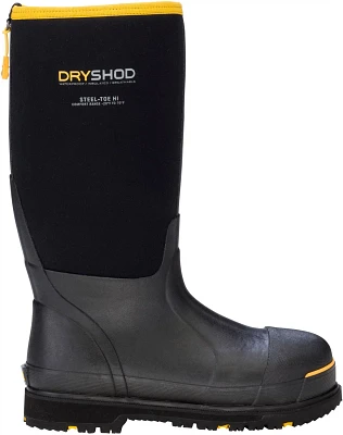 Dryshod Men's Steel Toe Adjustable Gusset Wellington Work Boots                                                                 
