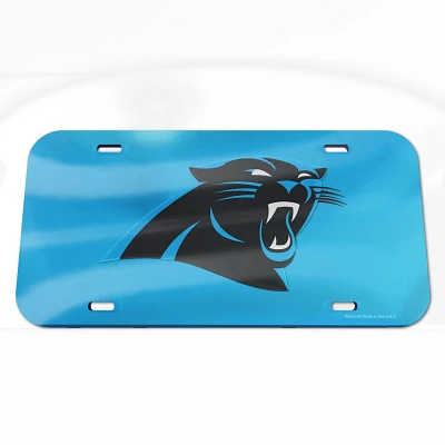 WinCraft Carolina Panthers Crystal Mirror License Plate                                                                         