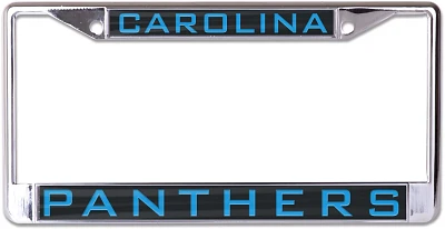 WinCraft Carolina Panthers Inlaid Metal License Plate Frame                                                                     