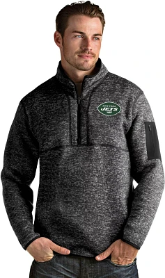 Antigua Men's New York Jets Fortune 1/2 Zip Pullover