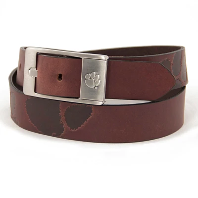 Eagles Wings Men's Clemson University Brandish Leather Belt                                                                     