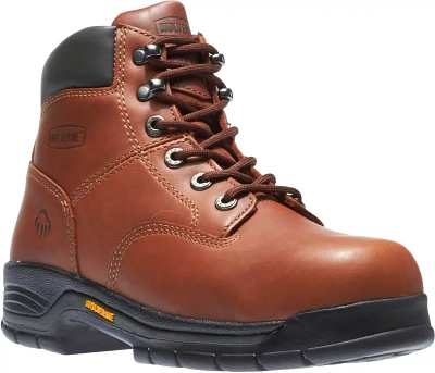Wolverine Men's Harrison Soft Toe 6 in Lace Up Work Boots                                                                       