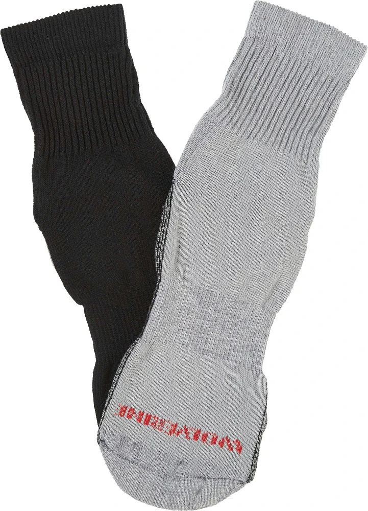 Wolverine Cotton Comfort Steel Toe Quarter Socks 6 Pack                                                                         