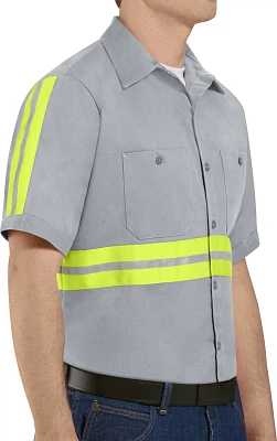 Red Kap Men's Enhanced Visibility Short Sleeve Work Shirt