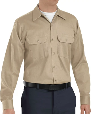 Red Kap Men's Deluxe Heavyweight Cotton Long Sleeve Work Shirt