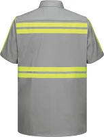 Red Kap Men's Enhanced Visibility Short Sleeve Work Shirt