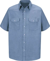 Red Kap Men's Deluxe Western Style Short Sleeve Work Shirt