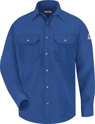 Bulwark Men's Nomex IIIA Snap Front Long Sleeve Uniform Work Shirt
