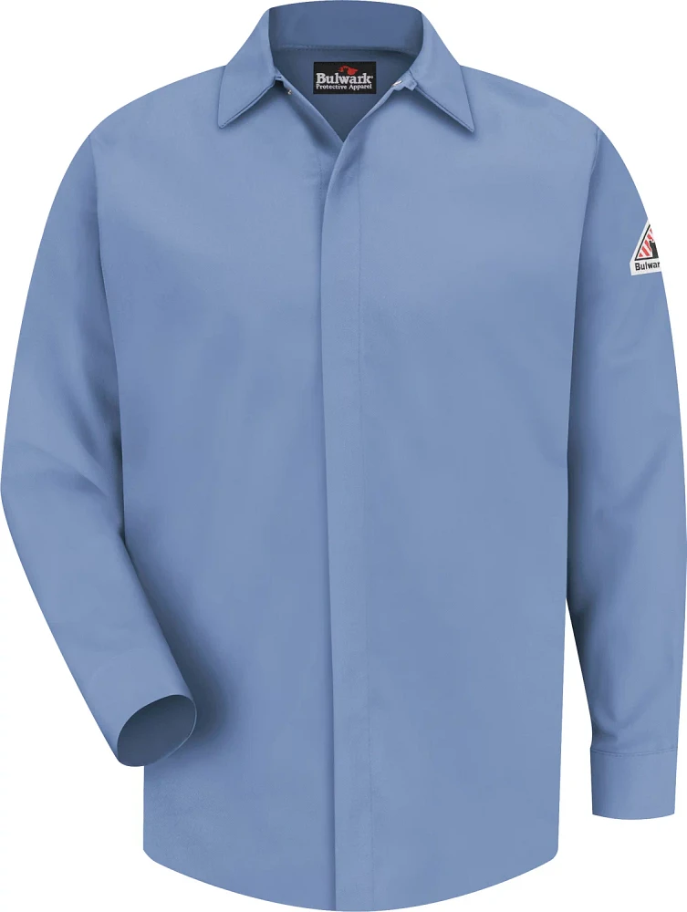 Bulwark Men's Concealed Gripper Work Shirt