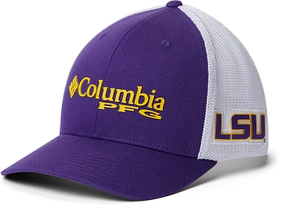 Columbia Sportswear Men's Louisiana State University Collegiate PFG Mesh Ball Cap