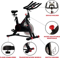 Sunny Health & Fitness Magnetic Belt Drive Indoor Cycling Bike                                                                  