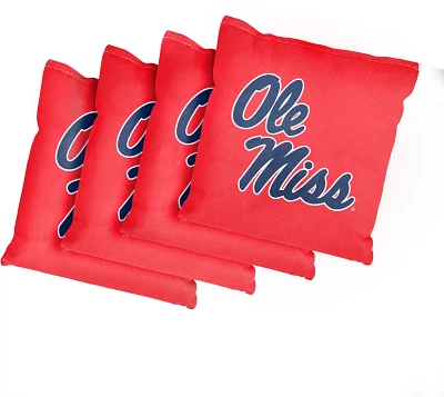 Victory Tailgate University of Mississippi Cornhole Replacement Bean Bags 4-Pack