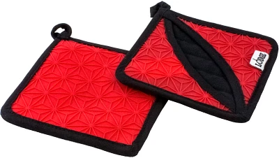 Lodge 6.5 in Square Silicone & Fabric Potholder                                                                                 