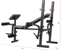 Body Champ Standard Weight Bench with Butterfly                                                                                 