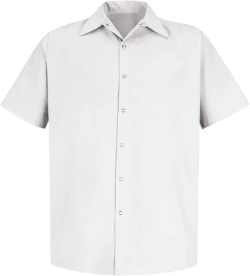 Red Kap Men's Specialized Pocketless Short Sleeve Work Shirt