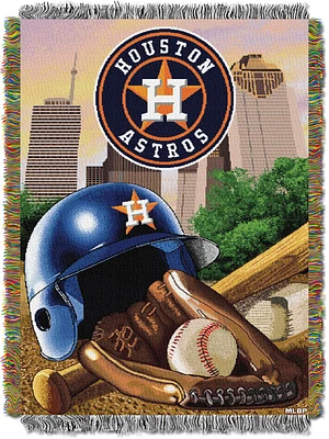 The Northwest Company Houston Astros Home Field Advantage Tapestry Throw Blanket                                                