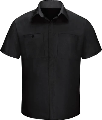 Red Kap Men's Performance Plus Shop Short Sleeve Shirt with OilBlok Technology