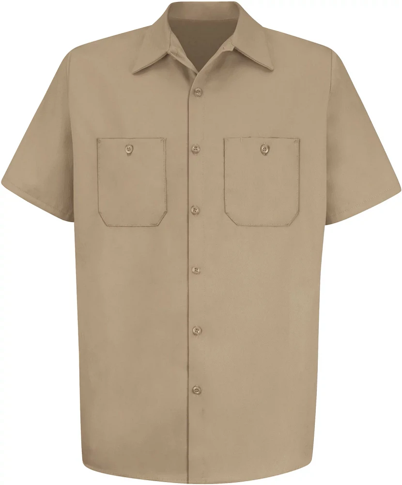 Red Kap Men's Short Sleeve Wrinkle-Resistant Cotton Work Shirt