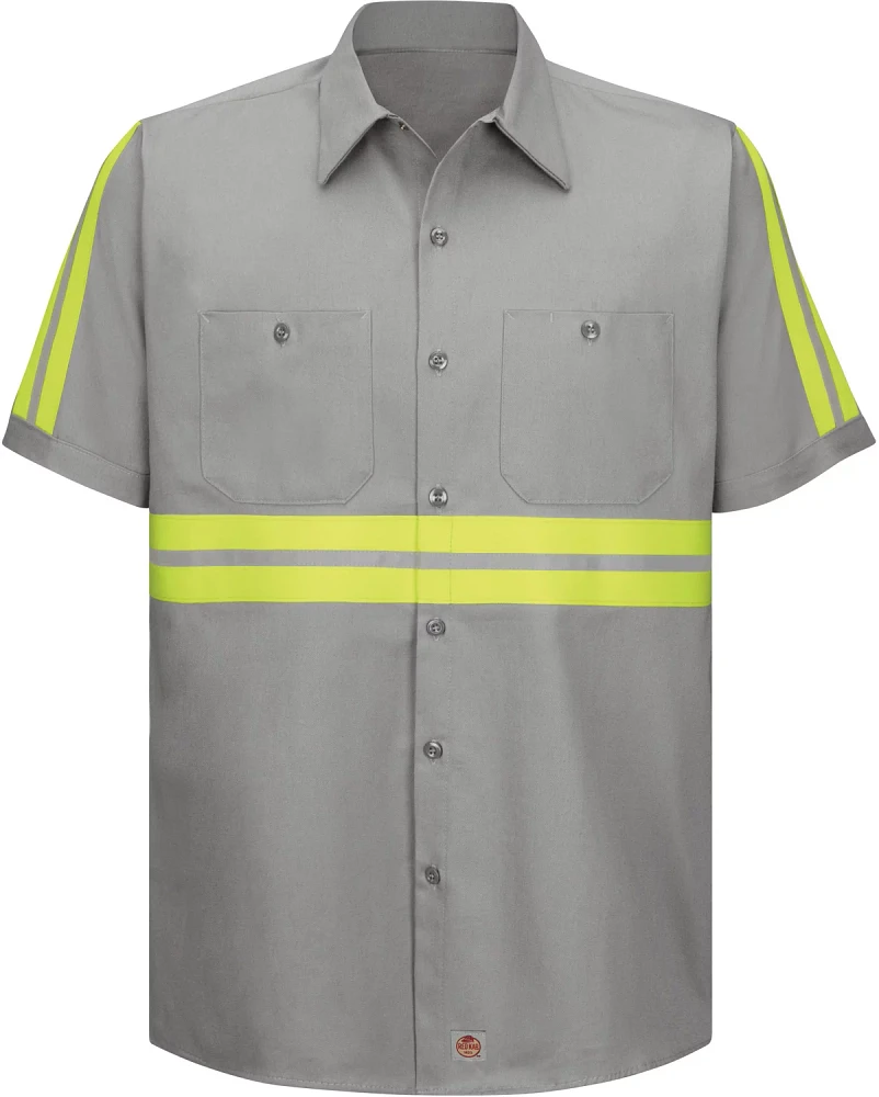 Red Kap Men's Enhanced Visibility Cotton Work Shirt