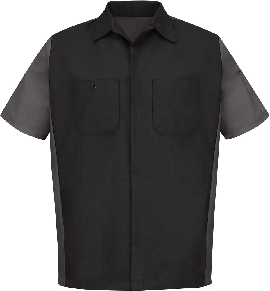 Red Kap Men's 2-Tone Crew Short Sleeve Shirt