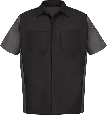 Red Kap Men's 2-Tone Crew Short Sleeve Shirt