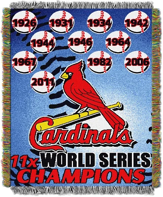 The Northwest Company St. Louis Cardinals Commemorative Tapestry Throw Blanket                                                  
