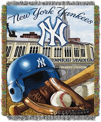 The Northwest Company New York Yankees Homefield Advantage Tapestry Throw                                                       