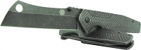 Tactical Performance 3.75 in Stonewash Folding Tanto and Cleaver Knives Pack                                                    