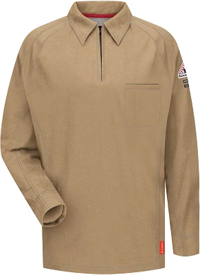Bulwark Men's iQ Series Comfort Knit FR Long Sleeve Polo Shirt