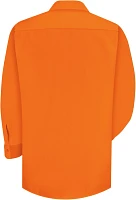 Red Kap Men's Enhanced Visibility Solid Long Sleeve Work Shirt