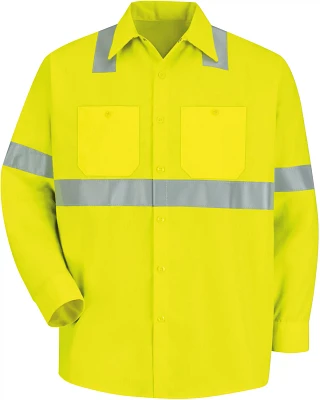 Red Kap Men's Hi-Visibility Type R Class 3 Work Shirt