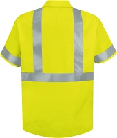 Red Kap Men's Hi-Visibility Type R Class 3 Work Shirt